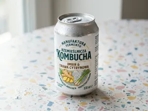 kombucha folia pp biala etykieciarnia