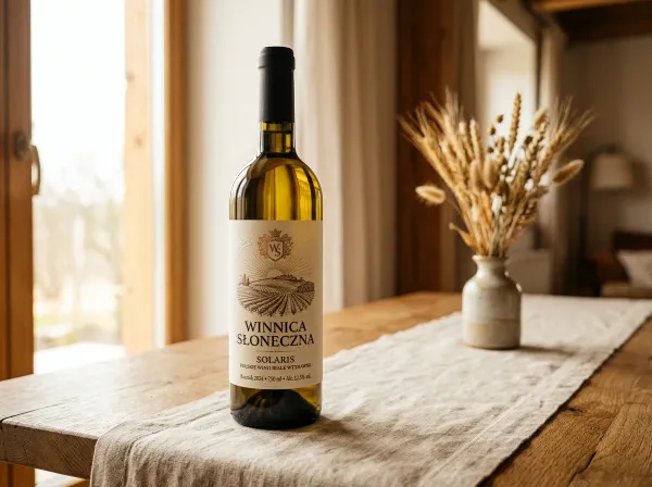 wino solaris papier kremowy etykieciarnia